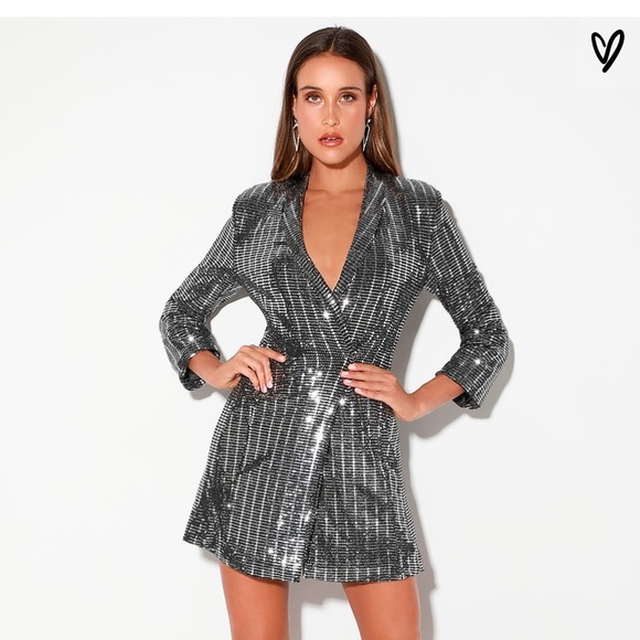 Sparkly Blazer Dress - Picture 1 of 4